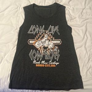 Long live cowboys tank top